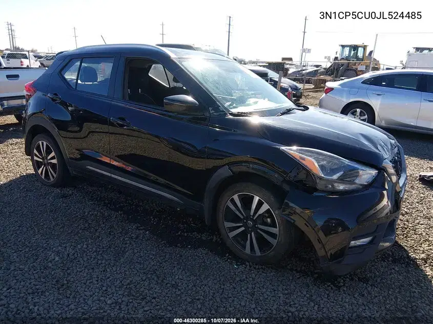 3N1CP5CU0JL524485 — 2018 Nissan Kicks, передняя часть, фото до ремонта