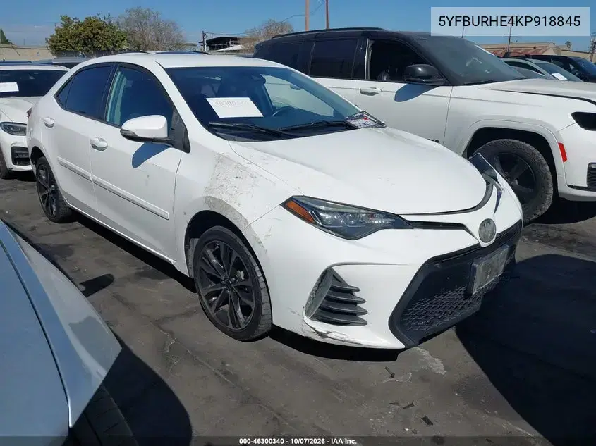 5YFBURHE4KP918845 — 2019 Toyota Corolla, Левая сторона, фото до ремонта