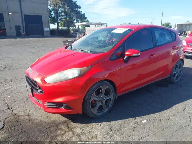 2014 Ford FIESTA ST VIN 3FADP4GX2EM163377 фото 2