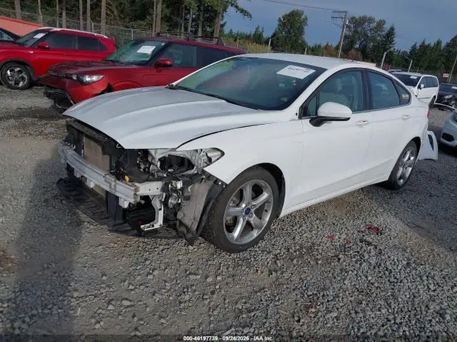 2016 Ford FUSION S VIN 3FA6P0G77GR216632 фото 2