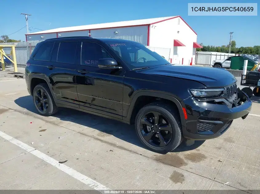 1C4RJHAG5PC540659 — 2023 Jeep Grand Cherokee, передняя часть, фото до ремонта