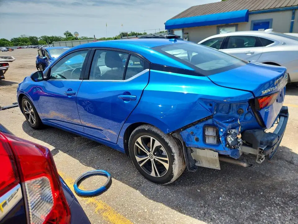 2022 NISSAN SENTRA VIN 3N1AB8CV9NY261020 фото 2