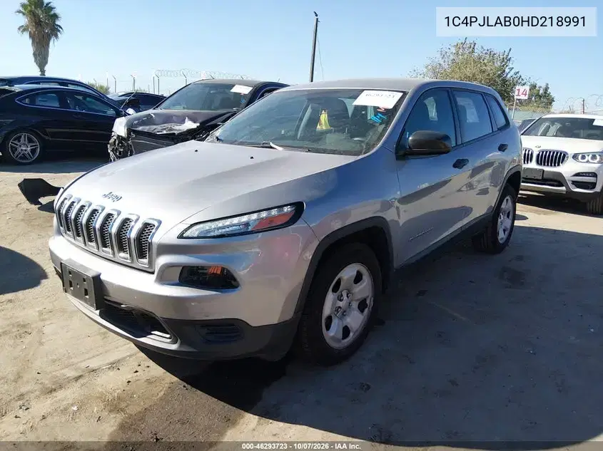 2017 Jeep Cherokee Sport Fwd VIN 1C4PJLAB0HD218991 фото 3