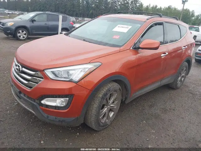 2014 Hyundai Santa Fe Sport 2.4l VIN 5XYZU3LB5EG186260 фото 2