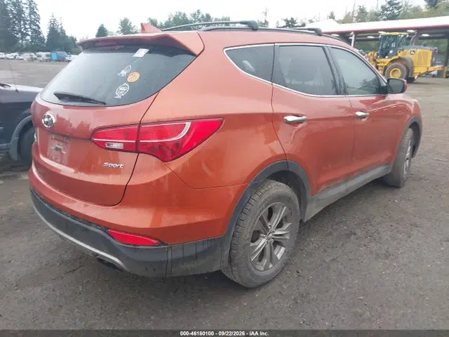 2014 Hyundai Santa Fe Sport 2.4l VIN 5XYZU3LB5EG186260 фото 4