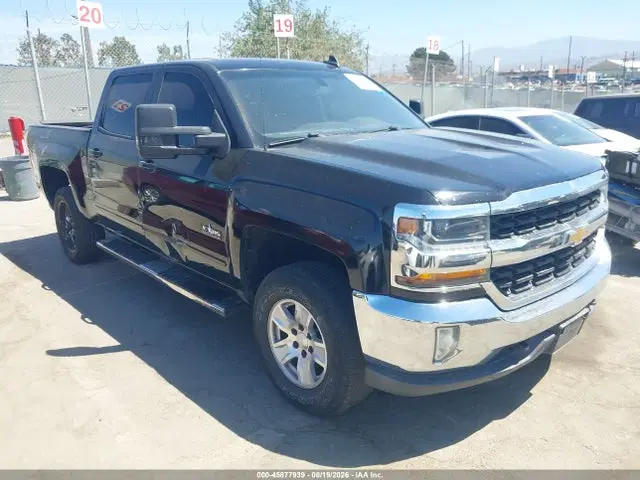 3GCUKREC6JG159931 — 2018 Chevrolet Silverado 1500 1LT, Задняя часть, фото до ремонта