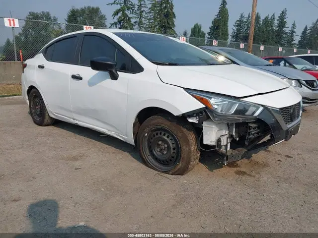 3N1CN8DV6LL827207 — 2020 Nissan Versa S Xtronic Cvt, Передняя часть (Front & Rear), фото до ремонта