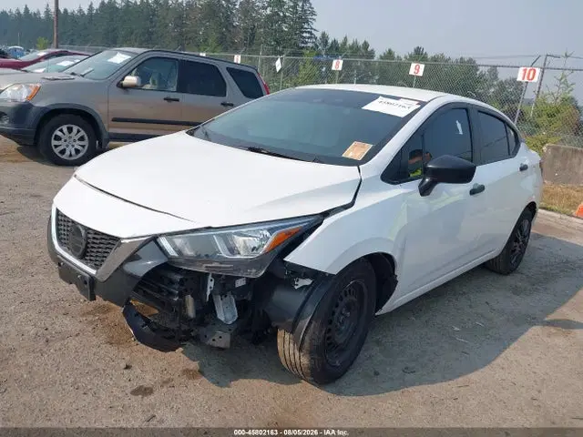 2020 Nissan Versa S Xtronic Cvt VIN 3N1CN8DV6LL827207 фото 2