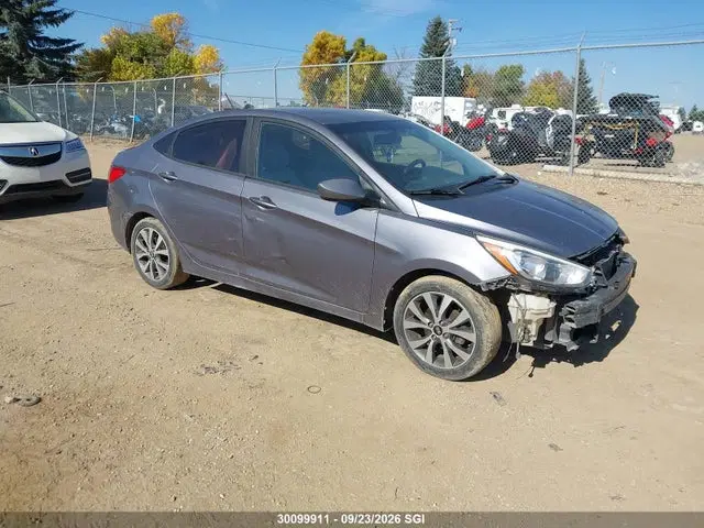 KMHCT4AE6HU183281 — 2017 Hyundai Accent SE, Задняя часть, фото до ремонта