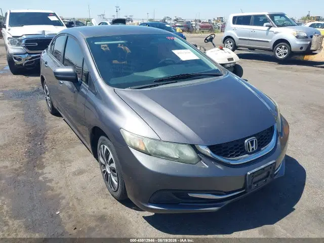 19XFB2F59EE242285 — 2014 Honda Civic LX, Левый бок (Left Side), фото до ремонта