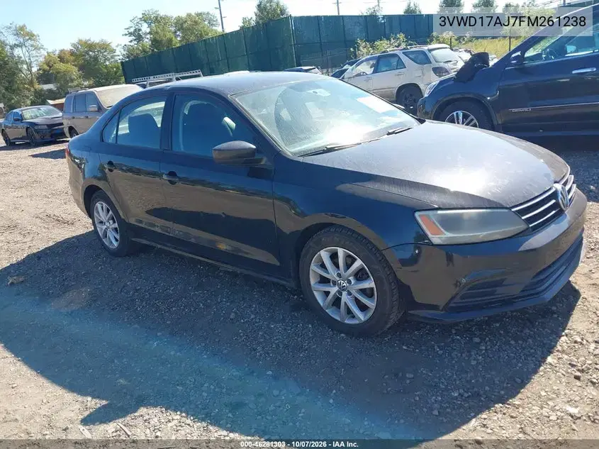 3VWD17AJ7FM261238 — 2015 Volkswagen Jetta, естественный износ, фото до ремонта