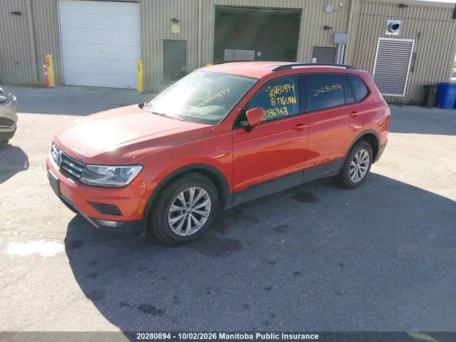 2018 Volkswagen Tiguan 2.0 Tsi VIN 3VV0B7AX8JM036968 фото 2