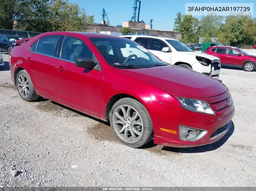 3FAHP0HA2AR197739 — 2010 Ford Fusion, Задняя часть, фото до ремонта