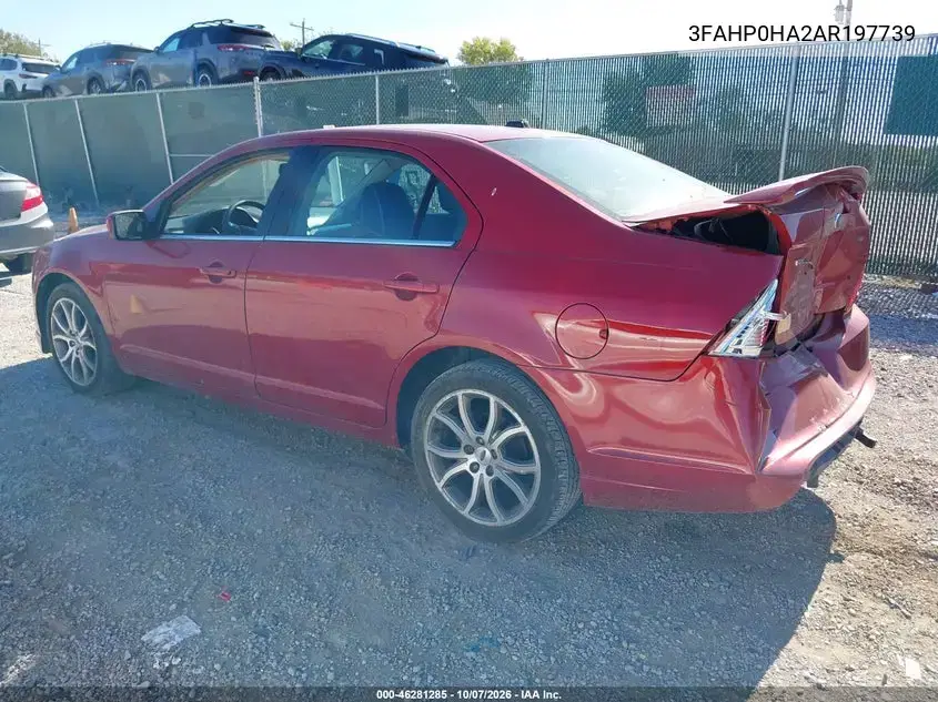 2010 Ford Fusion Se VIN 3FAHP0HA2AR197739 фото 4