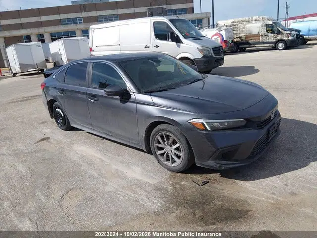 2HGFE2F35NH104867 — 2022 Honda Civic EX, задняя часть, фото до ремонта