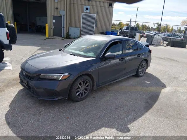 2022 Honda CIVIC EX VIN 2HGFE2F35NH104867 фото 2