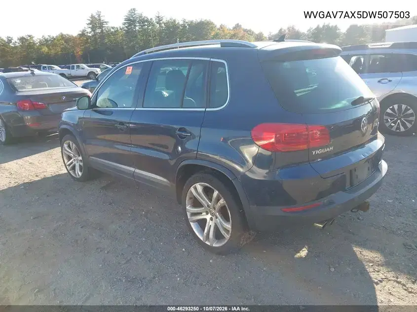 2013 Volkswagen Tiguan Sel VIN WVGAV7AX5DW507503 фото 3