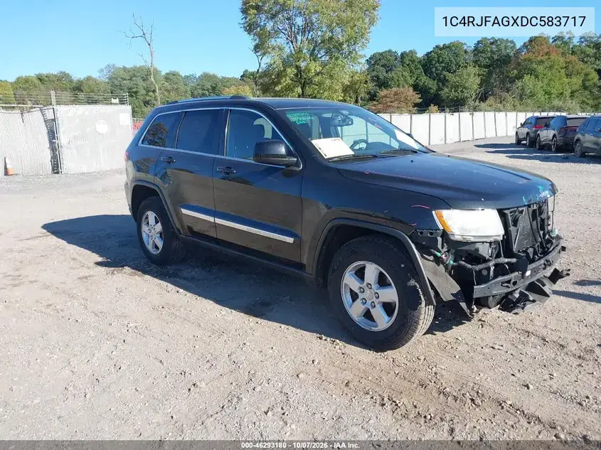 1C4RJFAGXDC583717 — 2013 Jeep Grand Cherokee, передняя часть, фото до ремонта