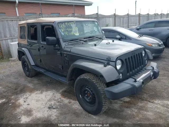1C4BJWEG5JL900035 — 2018 Jeep Wrangler Jk Unlimited Sahara, Вандализм (Vandalized), фото до ремонта