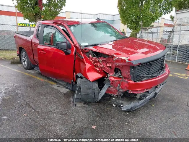 1GCUYEET9MZ422425 — 2021 Chevrolet Silverado 1500 Rst, Передняя часть, фото до ремонта