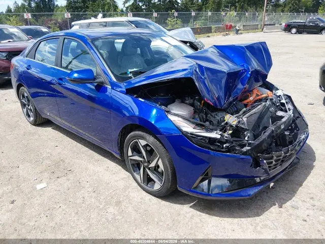 KMHLN4AJXPU065210 — 2023 Hyundai Elantra Hybrid Limited, Передняя часть, фото до ремонта