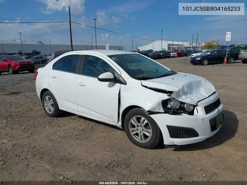 1G1JC5SB8G4165233 — 2016 Chevrolet Sonic, Передняя часть, фото до ремонта