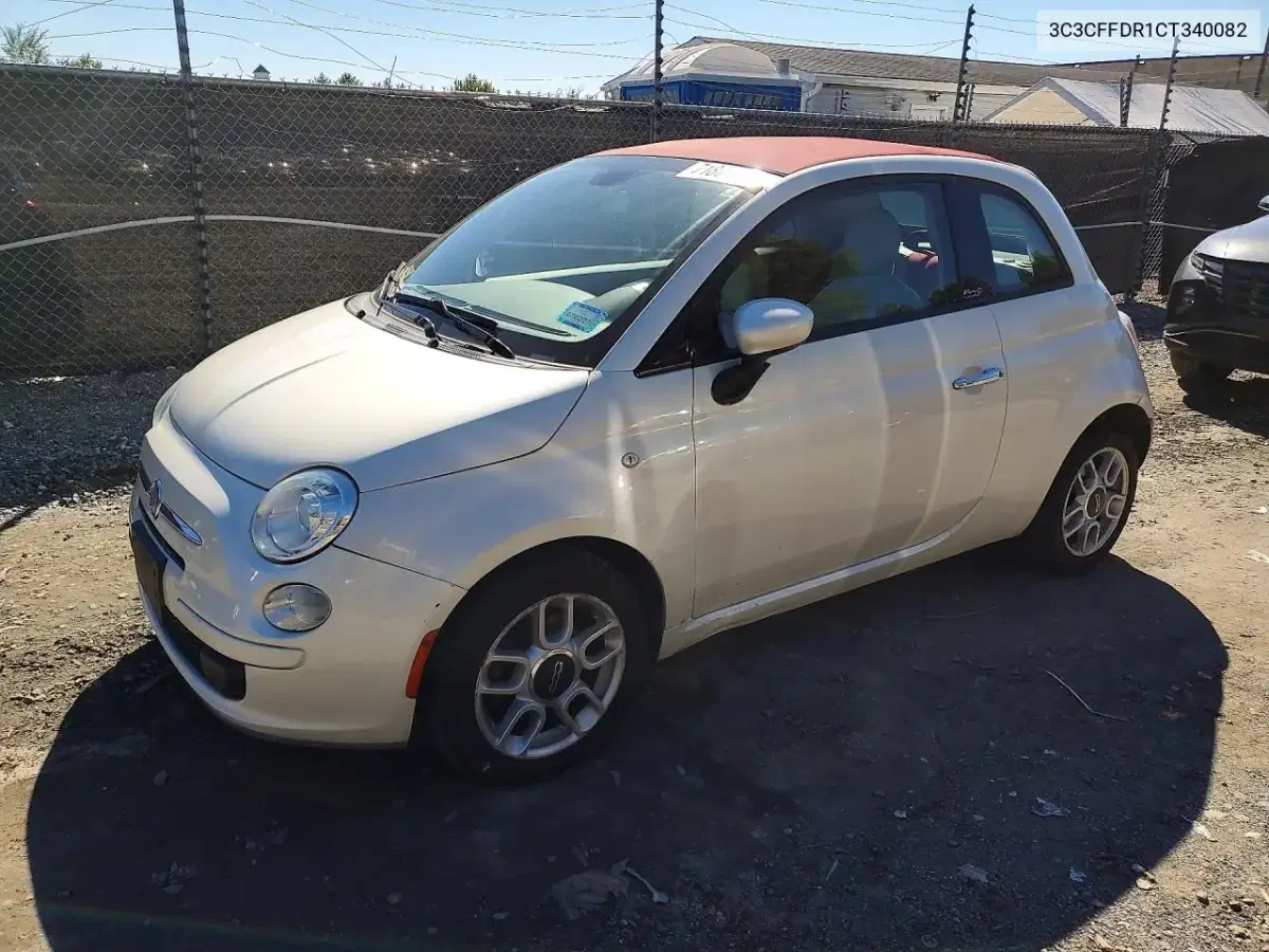 3C3CFFDR1CT340082 — 2012 Fiat 500, механические повреждения, фото до ремонта