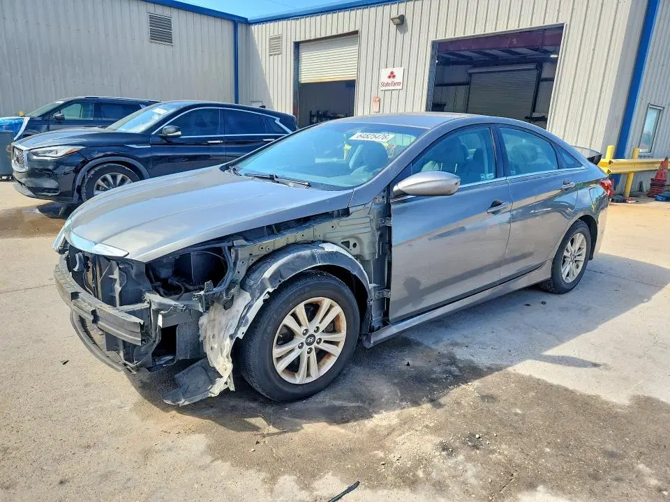 5NPEB4AC5EH907501 — 2014 Hyundai Sonata, Передняя часть, фото до ремонта