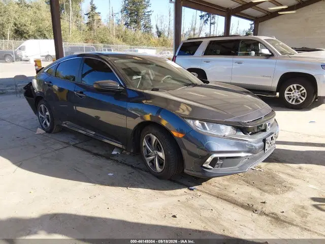2HGFC2F68LH513412 — 2020 Honda Civic LX, задняя часть, фото до ремонта