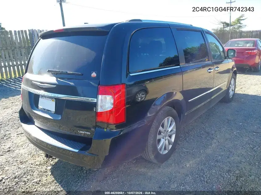 2015 Chrysler Town & Country Limited Platinum VIN 2C4RC1GG4FR742343 фото 5