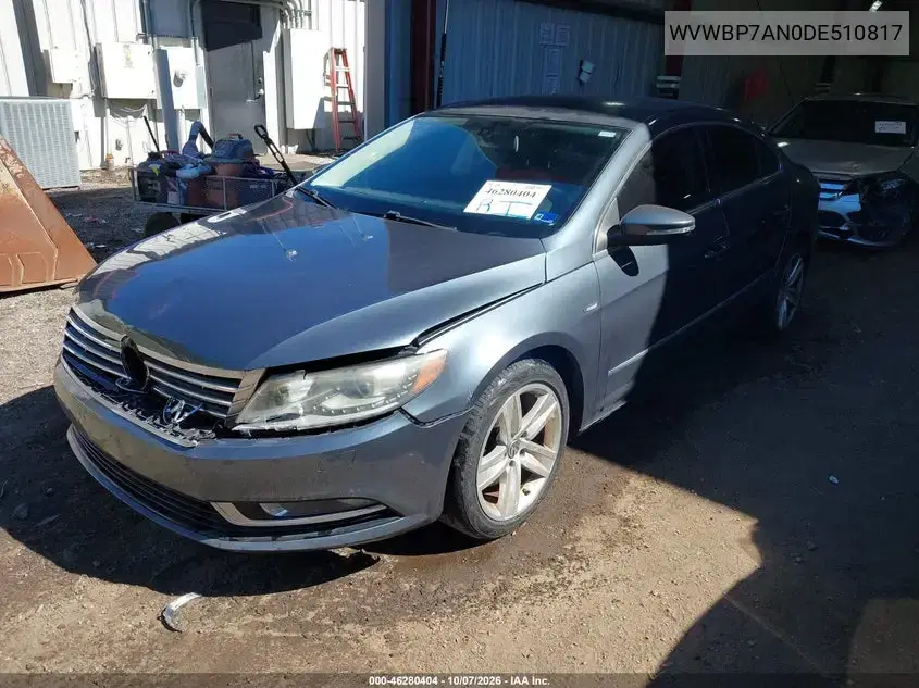 2013 Volkswagen Cc 2.0T Sport VIN WVWBP7AN0DE510817 фото 3