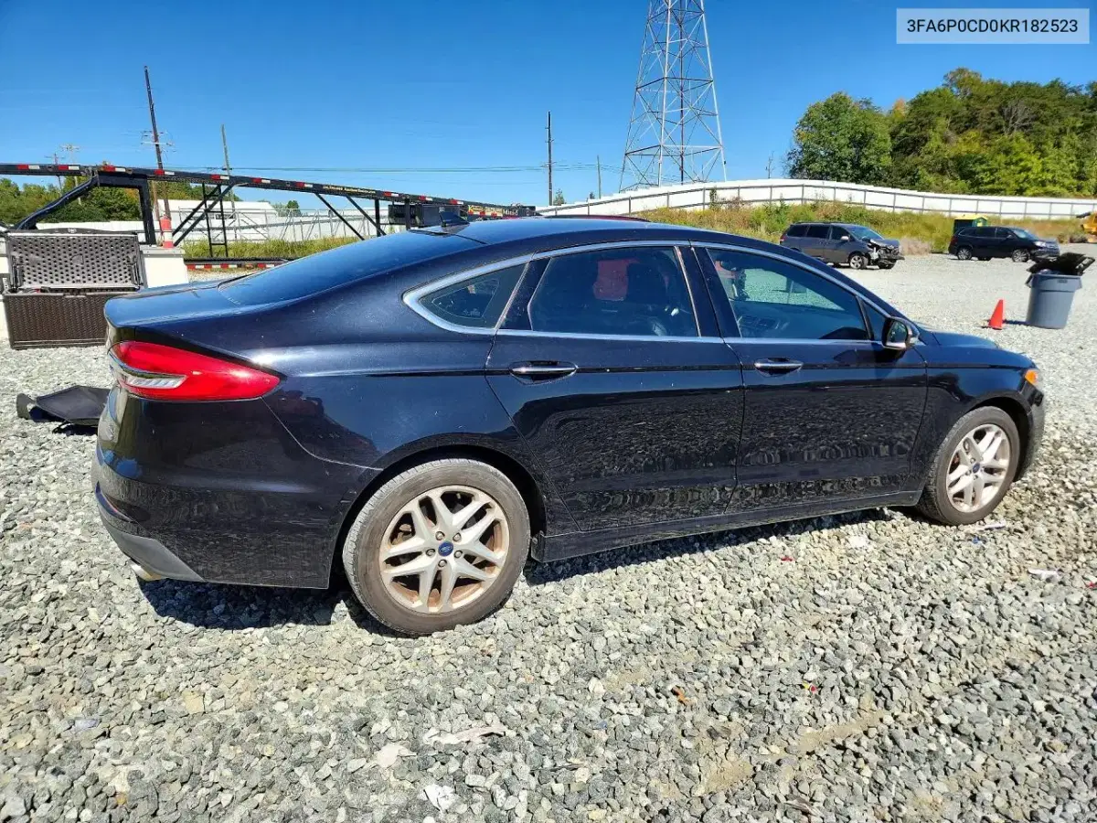 2019 Ford Fusion Sel VIN 3FA6P0CD0KR182523 фото 3