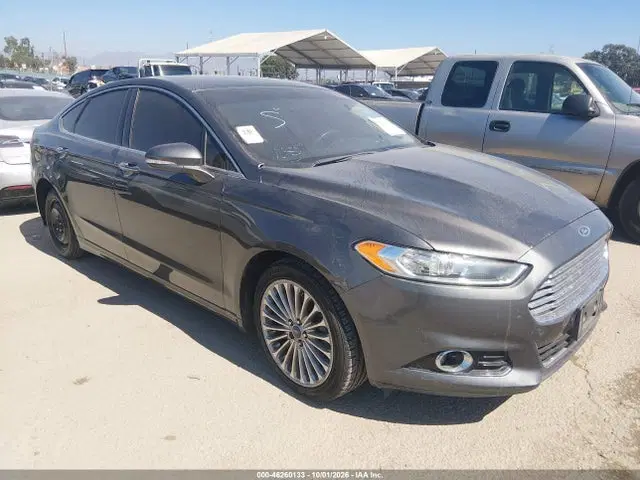 3FA6P0K91FR238004 — 2015 Ford Fusion Titanium, Repossession, фото до ремонта