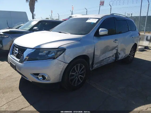 2015 Nissan Pathfinder Platinum/s/sl/sv VIN 5N1AR2MN3FC638421 фото 2