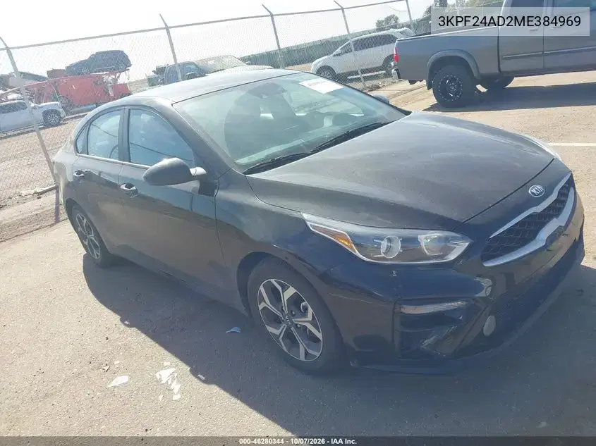 3KPF24AD2ME384969 — 2021 Kia Forte, град, фото до ремонта