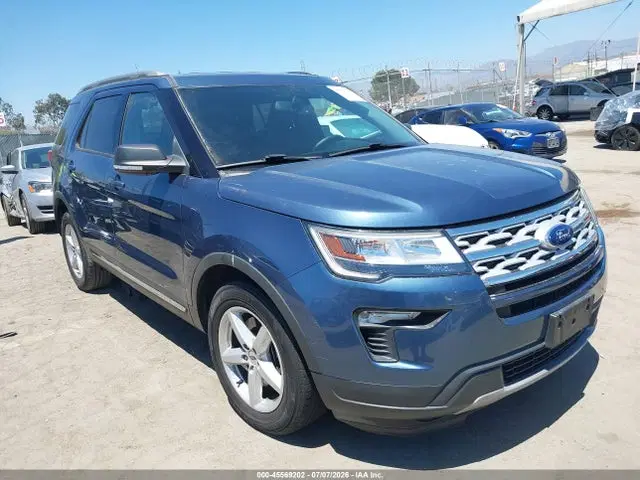 1FM5K7D81KGB21313 — 2019 Ford Explorer XLT, Левый бок (Left Side), фото до ремонта