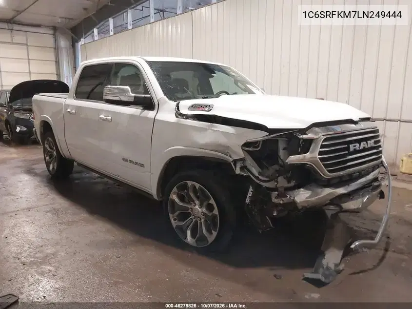 1C6SRFKM7LN249444 — 2020 RAM 1500, передняя часть, фото до ремонта