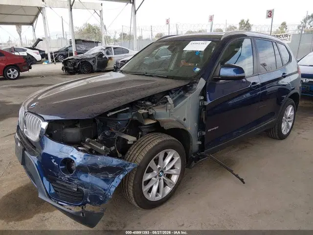 2017 BMW X3 Sdrive28i VIN 5UXWZ7C33H0V94298 фото 2
