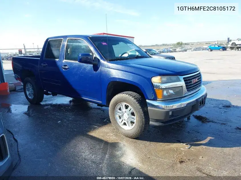 1GTH6MFE2C8105172 — 2012 GMC Canyon, град, фото до ремонта