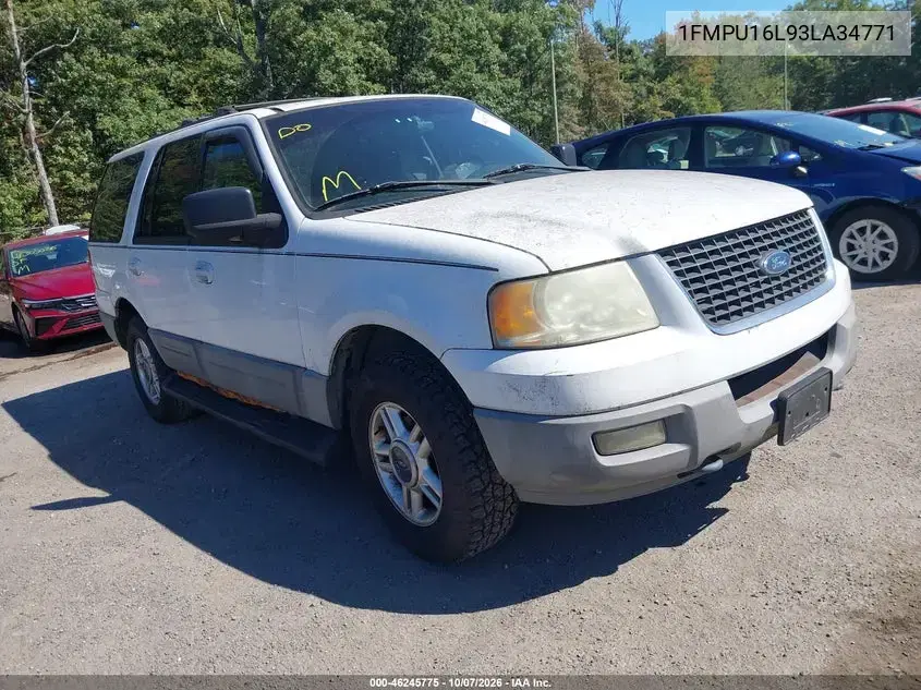 1FMPU16L93LA34771 — 2003 Ford Expedition, задняя часть, фото до ремонта