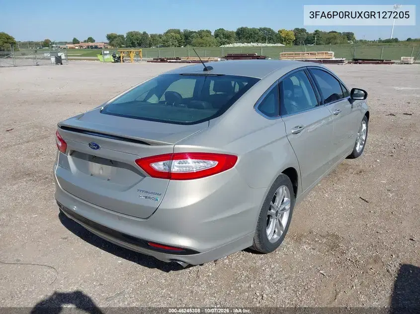 2016 Ford Fusion Hybrid Titanium VIN 3FA6P0RUXGR127205 фото 5