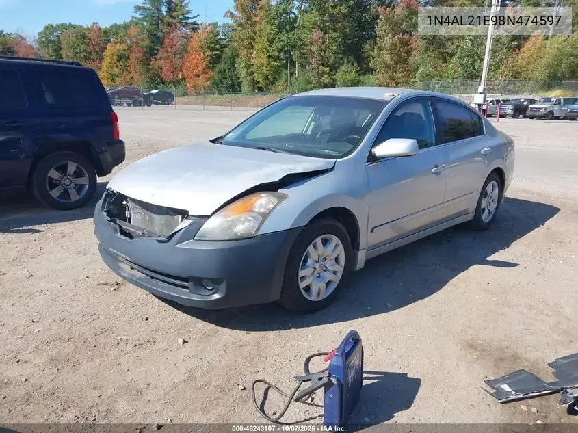 2008 Nissan Altima 2.5 S VIN 1N4AL21E98N474597 фото 3