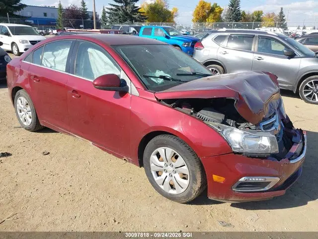 1G1PC5SB5F7227646 — 2015 Chevrolet Cruze LT, Передняя часть, фото до ремонта