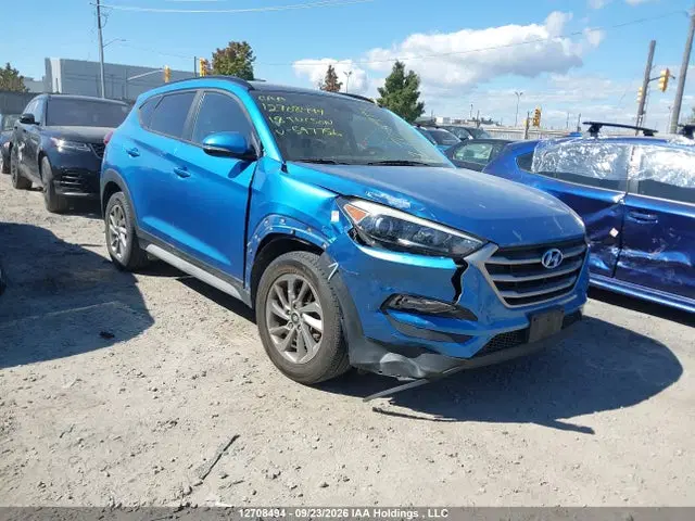 KM8J33A46JU597756 — 2018 Hyundai Tucson Limited/Sport And Eco/SE, Передняя часть, фото до ремонта