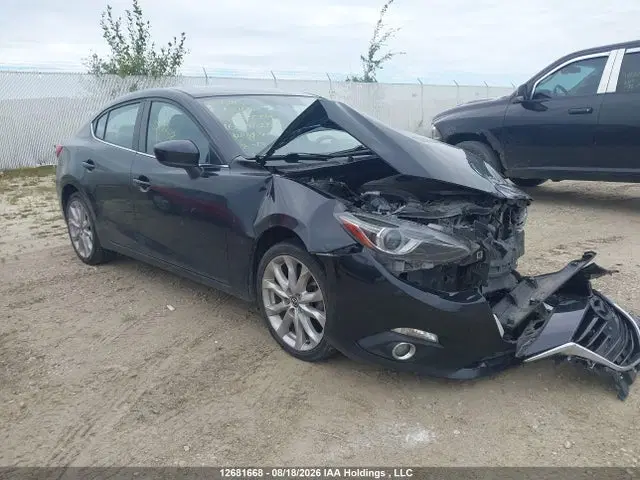 JM1BM1W34G1296004 — 2016 Mazda 3 Touring, передняя часть, фото до ремонта