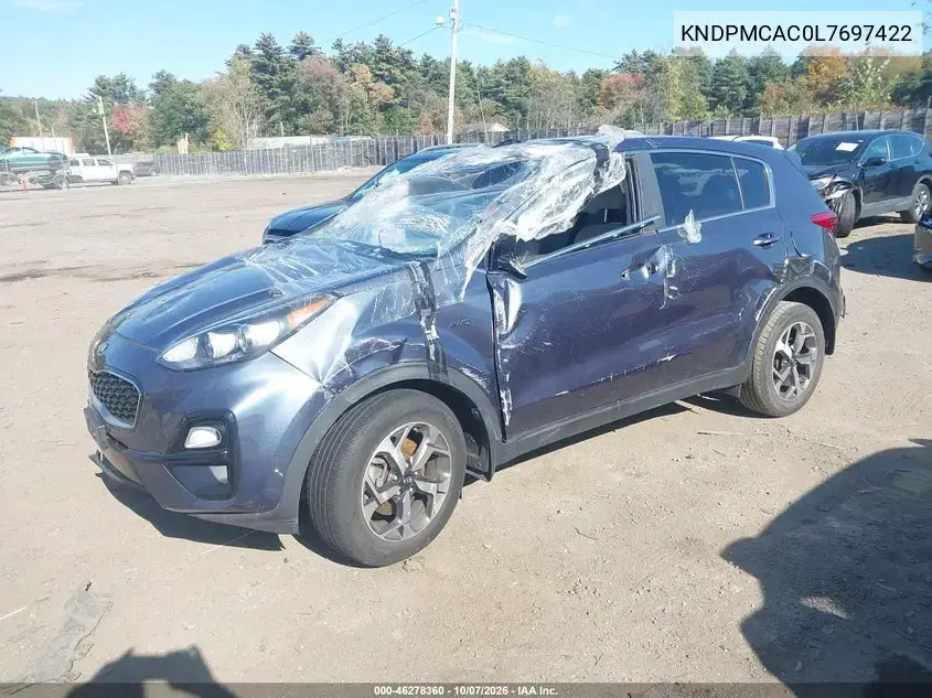 2020 Kia Sportage Lx VIN KNDPMCAC0L7697422 фото 2