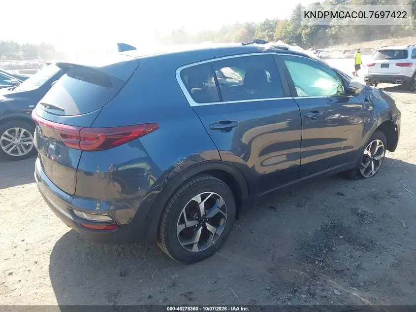 2020 Kia Sportage Lx VIN KNDPMCAC0L7697422 фото 4