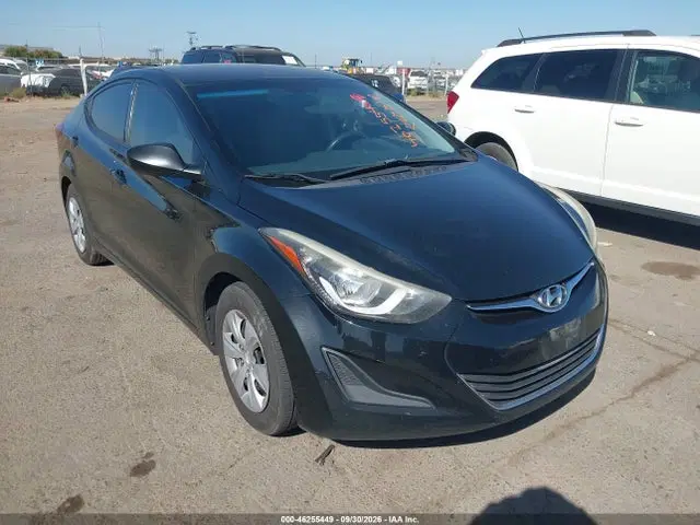 5NPDH4AE3GH696376 — 2016 Hyundai Elantra SE, естественный износ, фото до ремонта