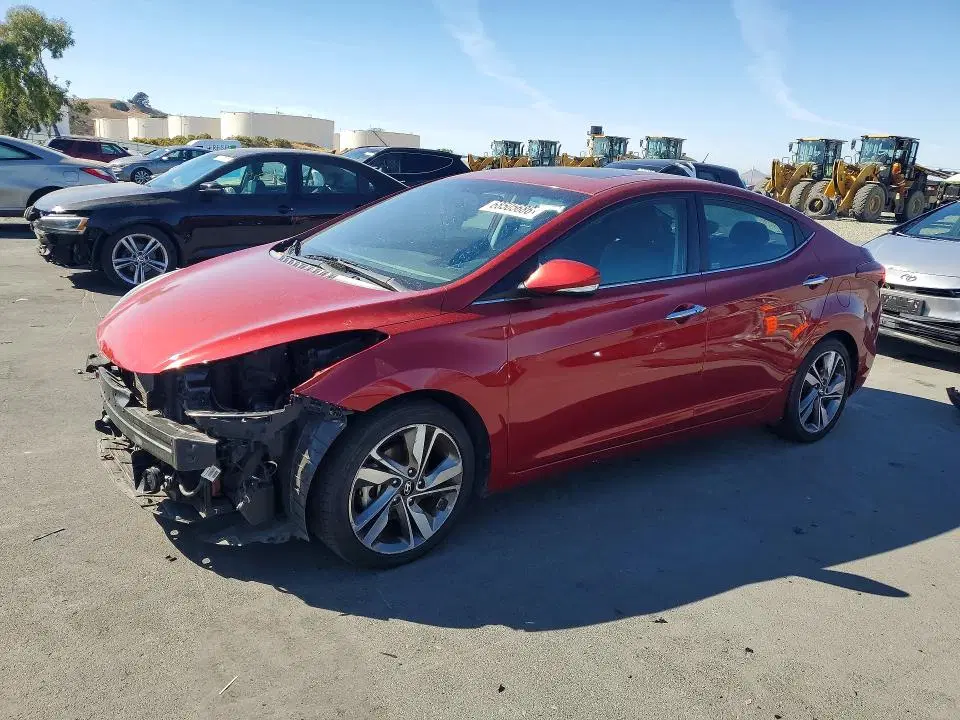 5NPDH4AE7EH537888 — 2014 Hyundai Elantra, Передняя часть, фото до ремонта