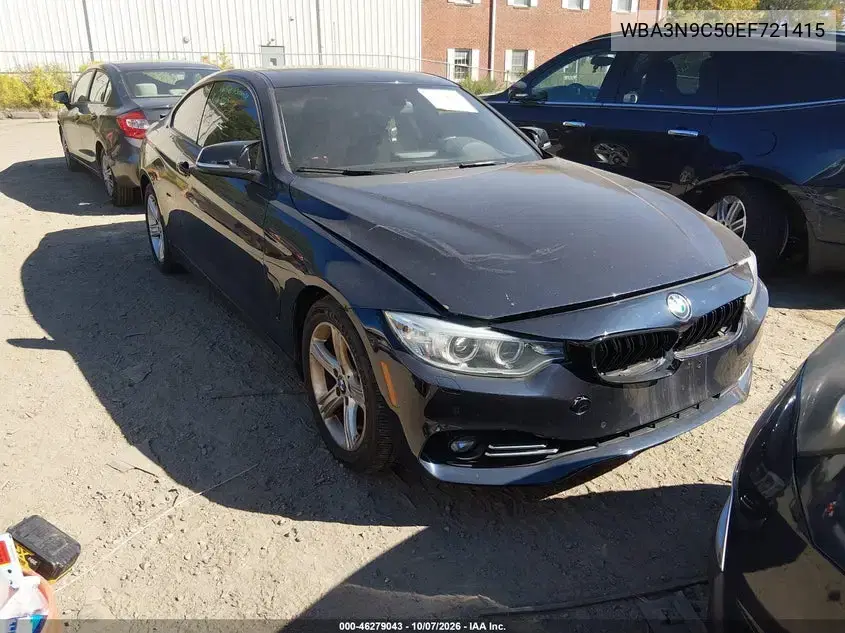 WBA3N9C50EF721415 — 2014 BMW 4ER, задняя часть, фото до ремонта